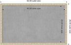 Amanti Art Silver Framed Magnetic Board 26x42 Large Vision Board - Image 2
