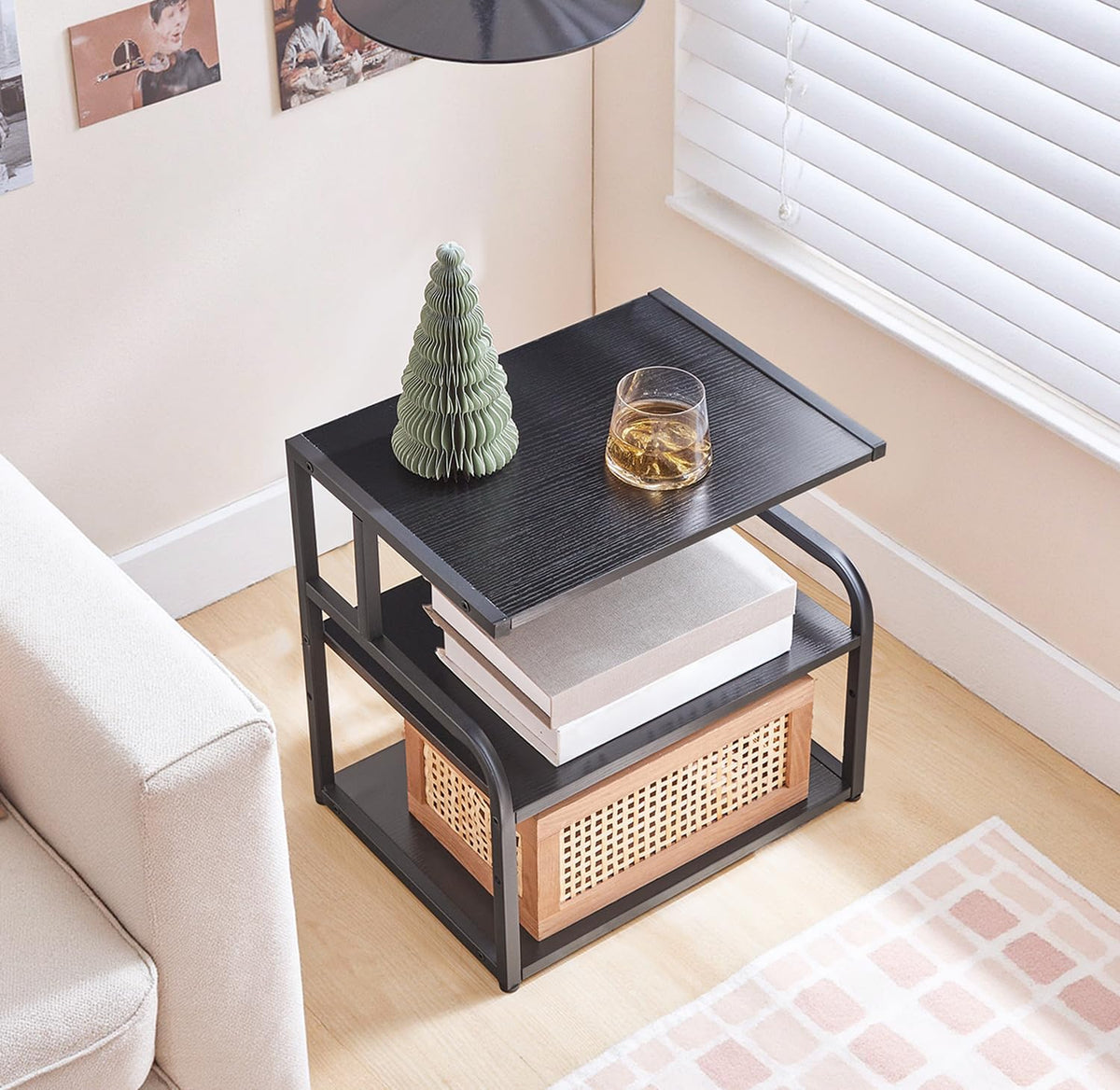 HOOBRO Printer Stand, 3-Tier Desktop Printer Table, Under Desk Printer Storag...