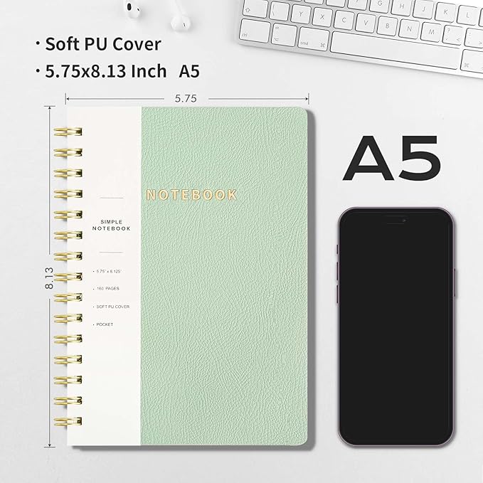 Spiral Notebook-5.75" x 8.125" College Ruled Journal - Image 2