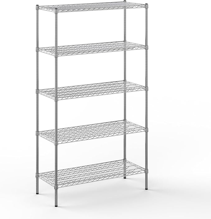 Regal Altair 18" Deep x 42" Wide x 74" Height Wire Shelving Kit | 5-Tier | NSF by Regal+Altair