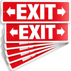 iSYFIX Exit Signs 6 Pack 12x4 Inch by iSYFIXPREMIUMSIGNS
