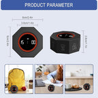 GuDoQi Digital Productivity Timer, Octagon Rotating Pomodoro Timers - Image 2