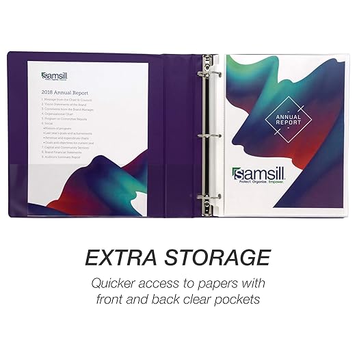 Samsill 1.5 Inch 3 Ring Binder, Made in USA, Economy Round Ring, 325 Sheet - Image 4