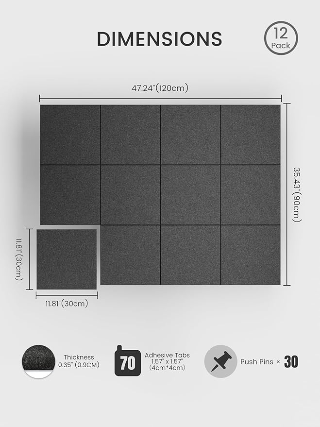 Bumusty Large Cork Board 47"x35" Alternative - Image 2