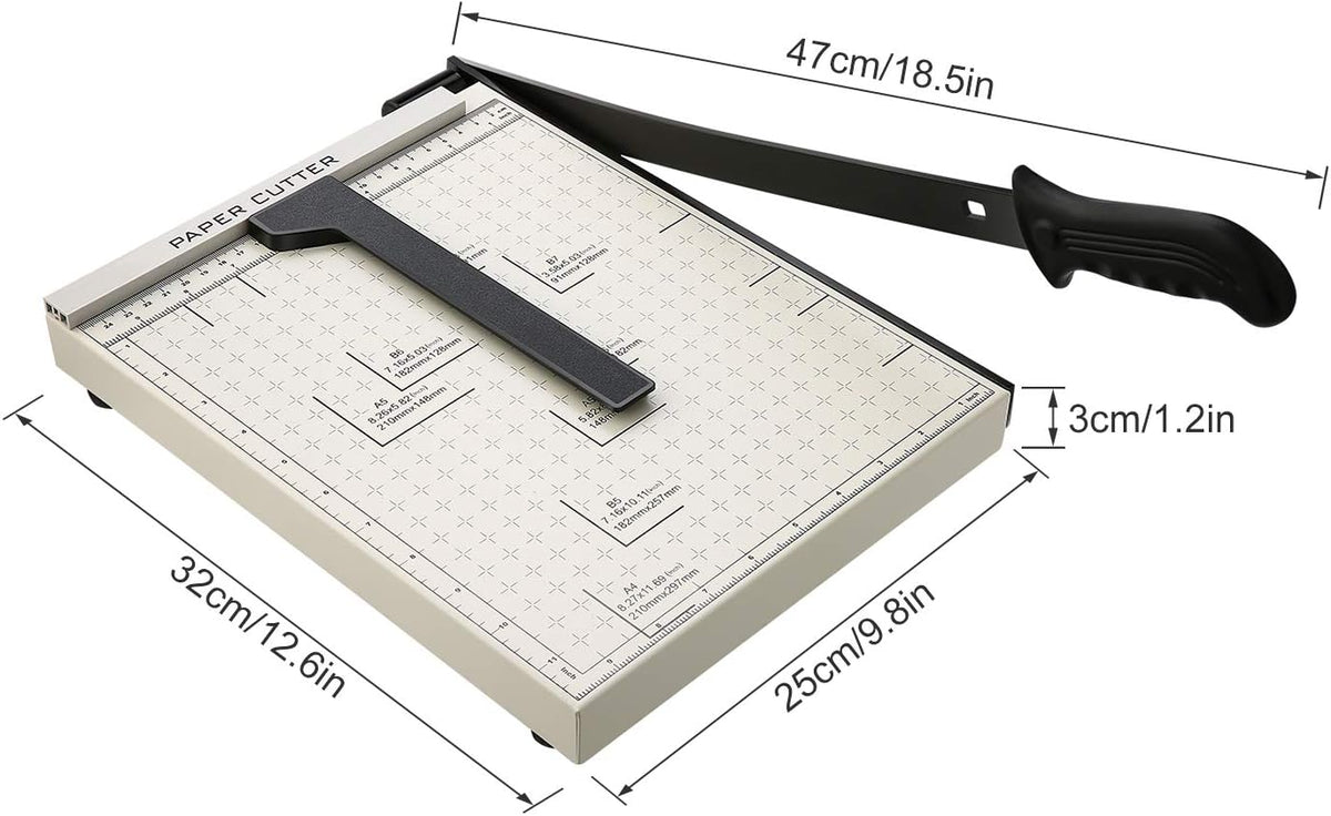 Paper Trimmer A4 Cutting Capacity 12 Sheets Paper Trimmer for Office School C...