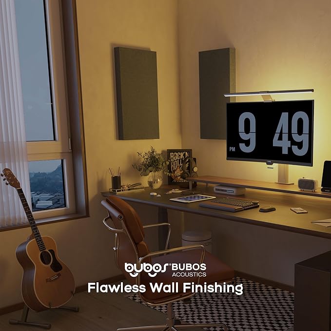 BUBOS 4 PCS Acoustic Panels, 23.6''x11.8'' Fabric Soundproof Wall Panels - Image 7