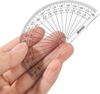 Zonon 200 Pcs 4 Inch Clear Plastic Protractor Bulk Math Protractors Set 180 - Image 3