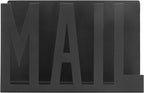 MyGift Mail Holder Organizer Countertop Modern Metal Black - Image 5
