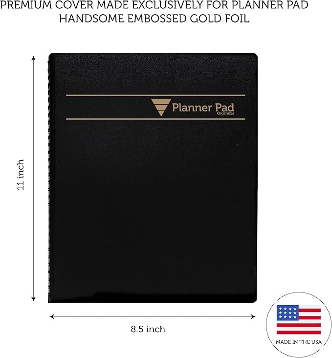 Planner Pad Spiral Bound 3-Tier Funnel Down 12 Month Organizer, July 2025 – - Image 6