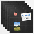 Smarpau Cork Board 48"X36", 12 Pack Nine-Grid Felt Bulletin Boards, Small Pin by Smarpau
