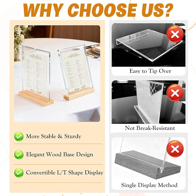 Acrylic Sign Holder 8.5" x 11" - Image 5