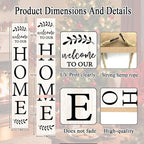 Welcome Sign for Front Porch, Farmhouse Vertical Outdoor Porch Decorations for - Image 4
