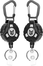 2-Pack Retractable Keychain, Heavy Duty Carabiner Badge Holder, Tactical ID by Unknown