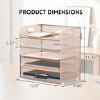 Supeasy 5 Trays Paper Organizer Letter Tray - Image 5