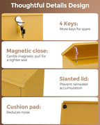 LAND·VOI Locking Wall-Mount Mailbox - Image 3
