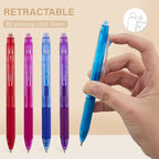 ParKoo Retractable Erasable Gel Pens Clicker, Fine Point, No Need - Image 3