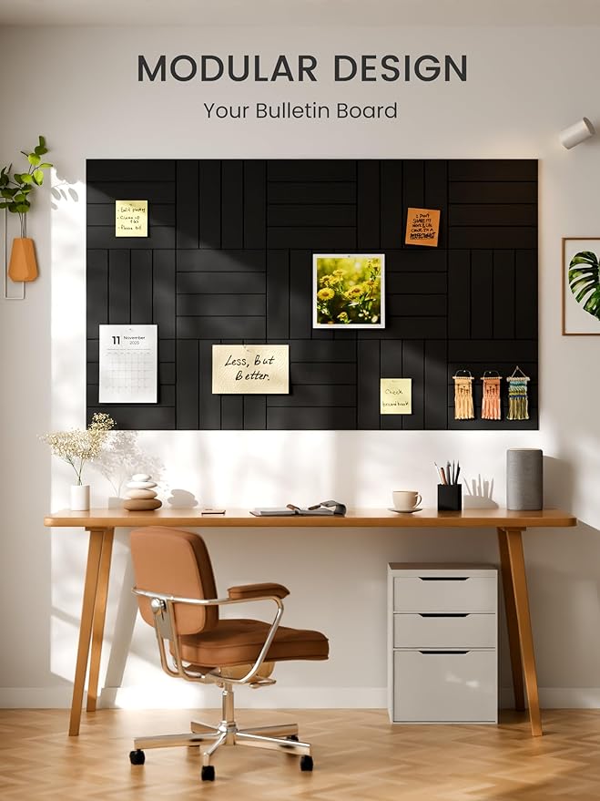 Bumusty Large Cork Board Alternative-47 x35 Felt Bulletin Board Tiles, - Image 2