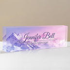 Personalized Name Plate for Desk, Custom Desk Name Plate, Acrylic Name Plate by EOBIBIFUN