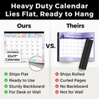 CRANBURY 2026-2027 Desk Calendar 22x17, 18-Month Wall Planner | Large 22x17 monthly calendar with spacious writing blocks keeps schedules, deadlines, and events organized.