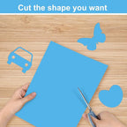 OcePor 80 Sheets Blue Cardstock Paper, Colored Printer Paper 8.5 x 11, Thick - Image 5