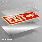 iSYFIX Exit Signs with Directional Right Arrow, Glow in the Dark, - Image 9
