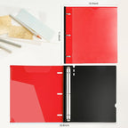 MAKHISTORY Telescoping 3 Ring Binder-4PCS, Flexible Binder - Image 5