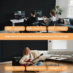 Tao.space 6 Pack Acoustic Panels 3D Wave Sound Proof Foam - Image 7