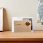 Mail Holder for Table, Acrylic Letter Holder Box for Desk or Wall Mount - Image 2