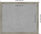 Amanti Art Grey Framed Magnetic Board 36x44 X-Large Vision Board - Image 2