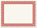 Elite Red & White Parchment Certificate Papers by Fine+Stationery