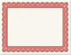 Elite Red & White Parchment Certificate Papers by Fine+Stationery