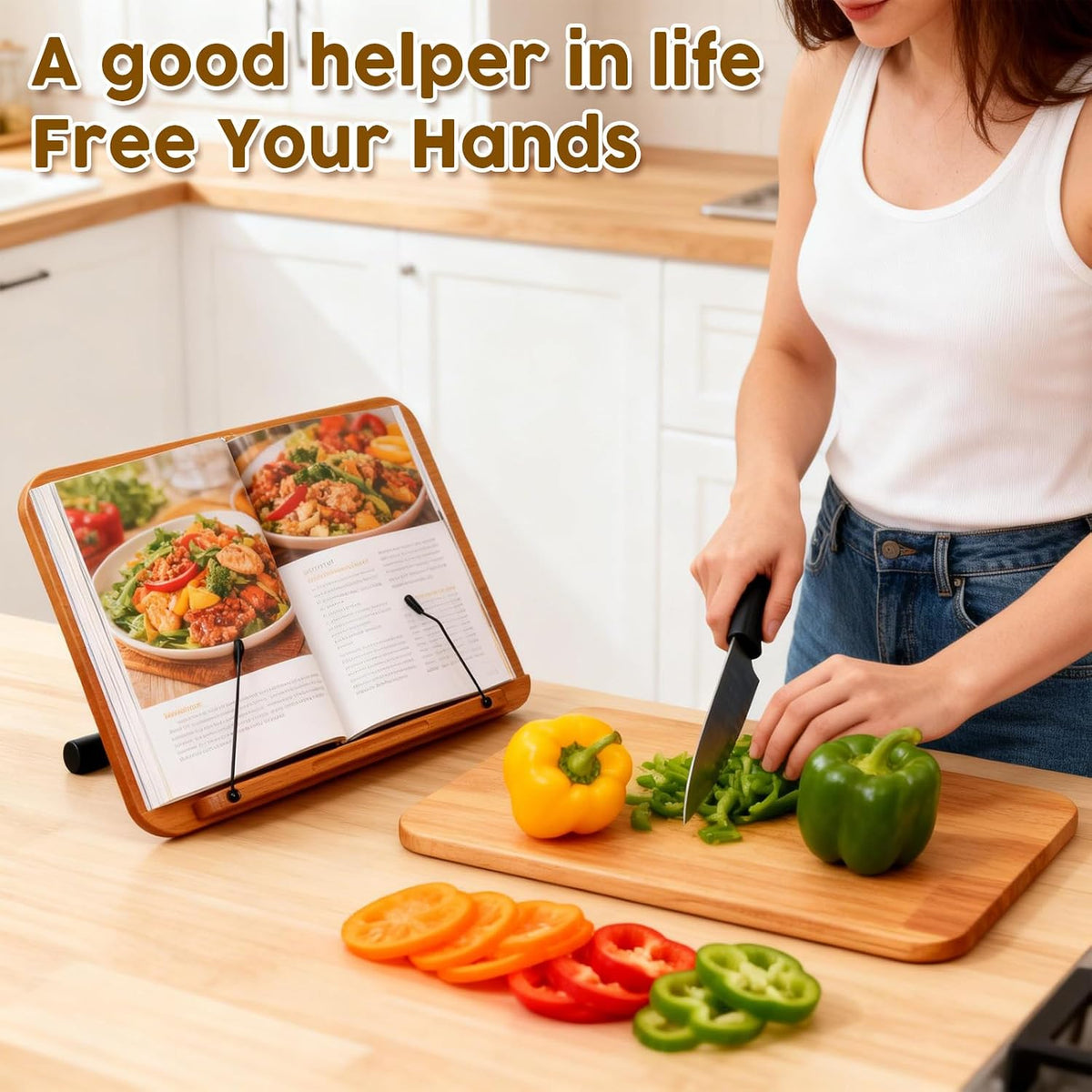 2 in 1 Dual-use Music Stand & Desktop Book Stand, Adjustable Height 16.5&...