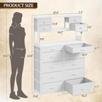 EnHomee 62.8" H Dresser for Bedroom - Image 3