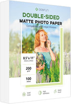 Double Sided Matte Photo Paper 8.5 x 11, Goefun 200GSM/54LB Presentation Paper by Goefun