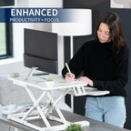 VIVO 26 inch Desk Converter, K Series, Height Adjustable Sit to Stand Riser - Image 4