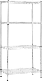 Amazon Basics 4-Shelf Adjustable, Storage Shelving Unit, Steel Organizer Wire by AmazonBasics