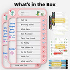 2-Pack Magnetic Chore Chart for Kids, ADHD Task Tracker Easy-Check Routine Dry - Image 4