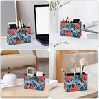 Famame Blue Red Octopus Pattern Pencil Holder - Image 4