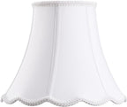 Bell Lamp Shade, Saangseon White Lampshade Replacement 6'' Top x 11.5'' Bottom by Saangseon