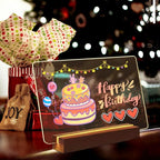 SetGame Led Note Board with Colors 7 Pens, Light Up Dry Erase Board with Stand - Image 6