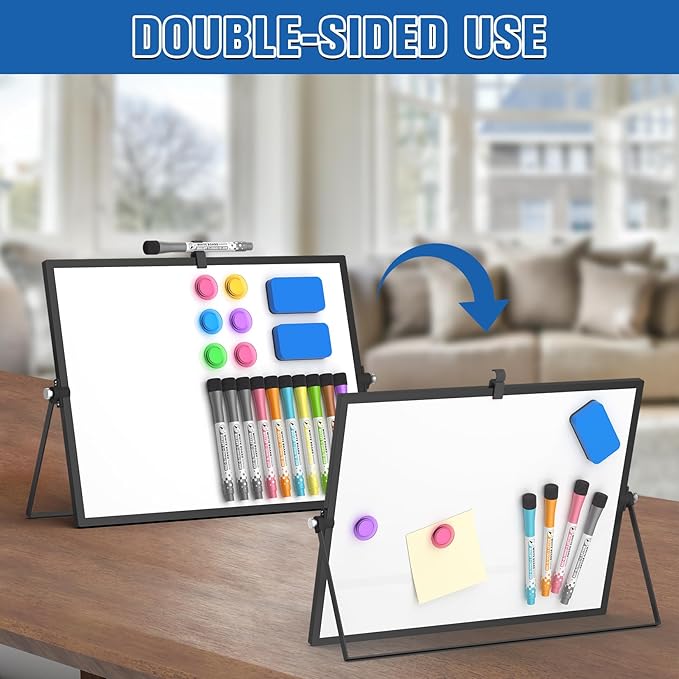 Grtard Dry Erase Magnetic White Board, Portable Small Whiteboard Set, Dry Erase - Image 6