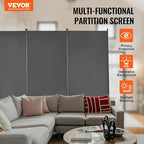 VEVOR Room Dividers, 3 Panel Room Divider, Folding Privacy Screen and Portable - Image 2