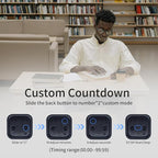 Productivity Timer Flip Gravity Sensor Cube Timer Countdown & Countup, Mute & - Image 4