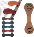 Artlaza Personalized Magnetic Leather Bookmark, 26 Letters Custom Leather by Artlaza