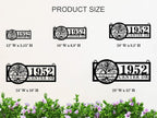 Hanging Metal House Numbers, Custom Metal Hanging Address Signs, Hanging - Image 4
