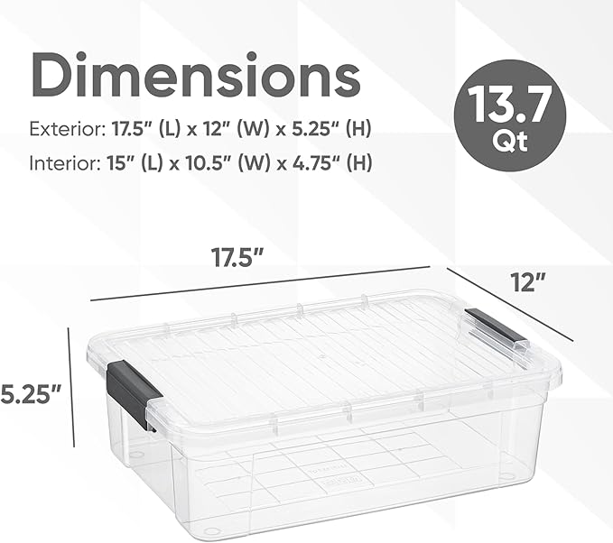 Superio Clear Storage Boxes - Image 3
