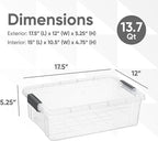 Superio Clear Storage Boxes - Image 3