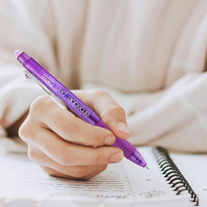 ParKoo 26 Colors Erasable Gel Pens, Retractable Erasable Pens Fine Point - Image 7