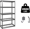 Shuntong The Atlas 30" W x 12" D x 60" H Adjustable Garage Storage Shelves Load by Shuntong