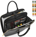 accordian file organizer tote,folder with zipper & labels,12, close-up detail